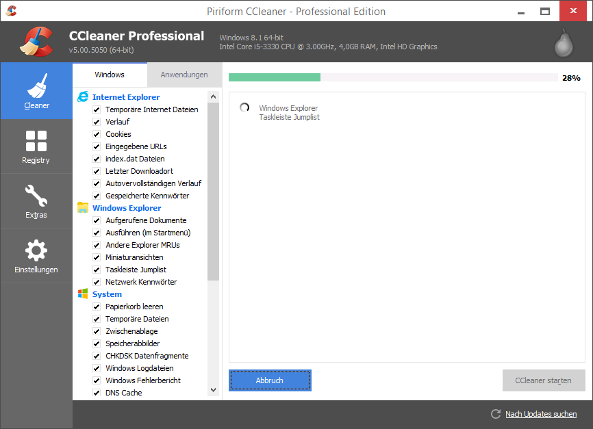 ccleaner interface
