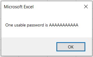 使用VBA程式破解excel密碼成功