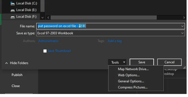 選擇「General Options」