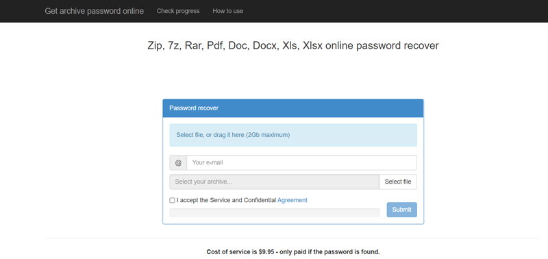 Crack ZIP RAR Online