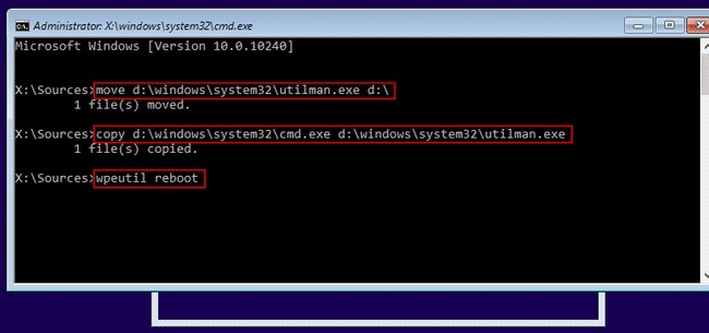 create new administrator account